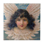 Ángel con el pelo oscuro azulejos cerámicos