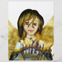 Ángel de Chanukah Tarjetas Informativas