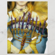 Ángel de Chanukah Tarjetas Publicitarias