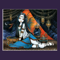 Ángel de hadas sabio tribal celestial Poscard de S tarjetas postales