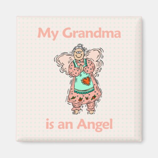 Ángel de la abuela iman para frigorífico