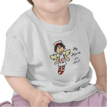 Ángel de la enfermera camisetas