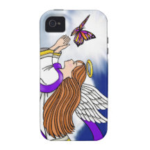 Ángel de la mariposa iPhone 4 fundas