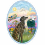 Ángel de la nube - galgo Brindle Esculturas Fotográficas