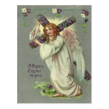 Ángel de Pascua del vintage Tarjetas Postales