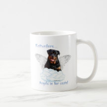 Ángel de Rottweiler Tazas