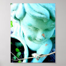 Ángel del jardín posters