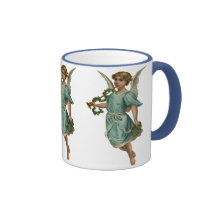 Ángel del navidad del vintage taza de café