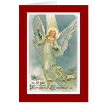 Ángel del navidad felicitacion 
