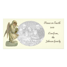 Ángel del navidad tarjeta fotografica personalizada