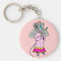 Ángel del ratón llaveros personalizados