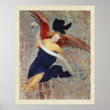 Ángel del Visitation por Broederlam Posters