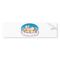 Ángel el dormir pegatinas de parachoque
