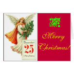 Ángel en el navidad tarjetas