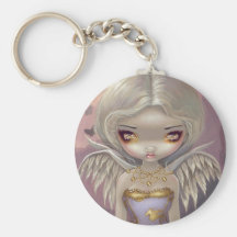 "Ángel en llavero de la lila"