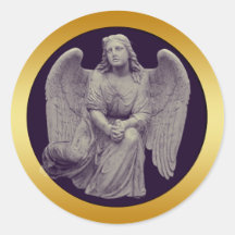 ÁNGEL ETIQUETAS REDONDAS
