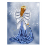 Ángel iluminado postal
