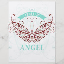 Ángel italiano flyer a todo color