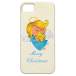 Ángel lindo con la estrella del navidad iPhone 5 carcasa