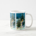 Ángel que adorna el árbol de navidad 2 tazas