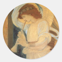 Ángel que juega la chirimia Burne Jones, música de Pegatinas