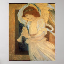 Ángel que juega la chirimia Burne Jones, música de Posters