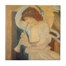 Ángel que juega una chirimia de Burne Jones Tejas