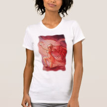 Ángel que sostiene la taza 2 camisetas