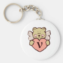 Ángel V del peluche Llavero Personalizado