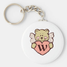 Ángel W del peluche Llaveros Personalizados