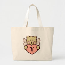Ángel Y del peluche Bolsas De Mano