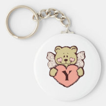 Ángel Y del peluche Llaveros Personalizados