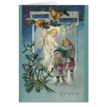 Ángel y niños tarjeton