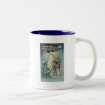 Ángel y niños tazas de café