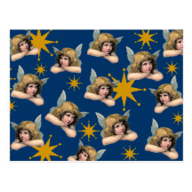 Ángeles adaptables y estrellas del vintage postales