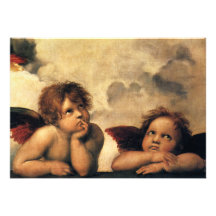 Ángeles de Sistine Madonna por Raphael Sanzio Comunicados