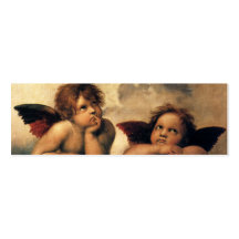 Ángeles de Sistine Madonna por Raphael Sanzio Plantillas De Tarjeta De Negocio