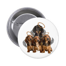 Ángeles del Dachshund Pin