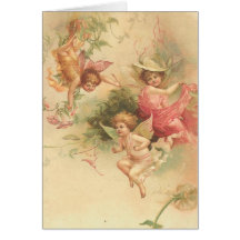 ángeles del vintage tarjetas