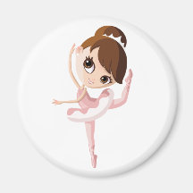 Angelina la bailarina imán de frigorífico