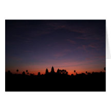 Angkor Wat en la salida del sol (tarjeta)