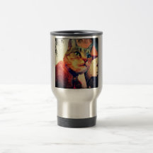 Añil del cómic taza