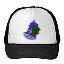 Añil del logotipo y verde de musgo principales esp gorra