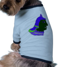 Añil del logotipo y verde de musgo principales esp ropa perro