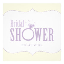 Anillo de bodas - invitación nupcial de la ducha