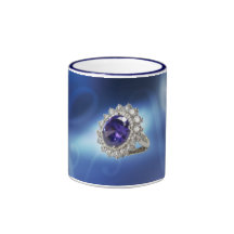 Anillo de bodas tazas de café