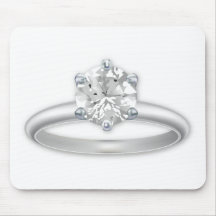 Anillo de diamante Bling Clipart Alfombrillas De Ratón