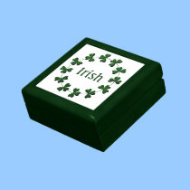 Anillo irlandés del trébol cajas de regalo