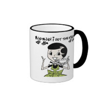 Anillo retro de Bling Taza De Café