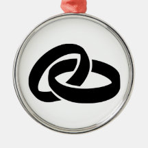 Anillos de bodas adorno de navidad